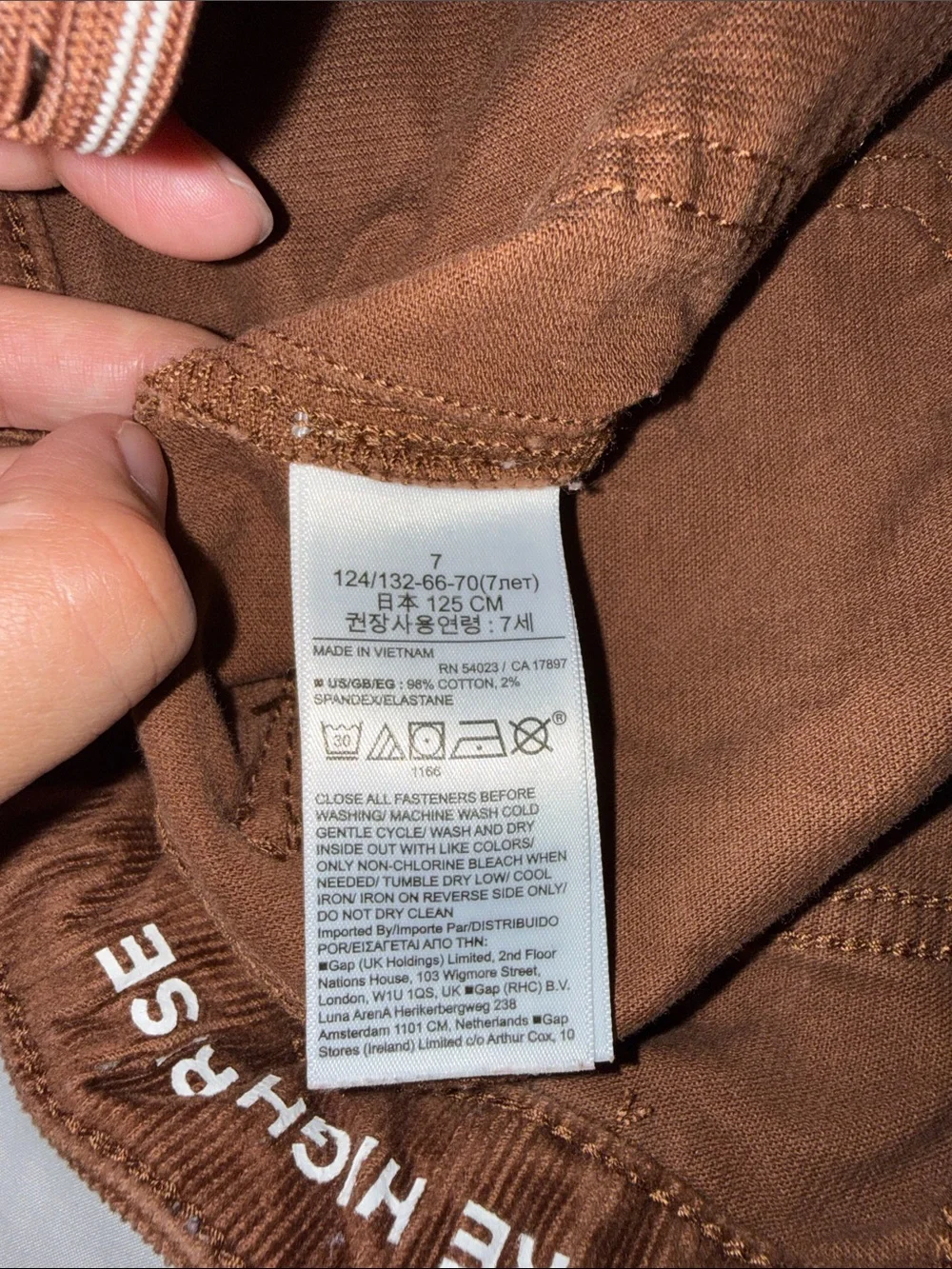 GAP KIDS Flare High Rise Corduroy Jeans - Rust Brown